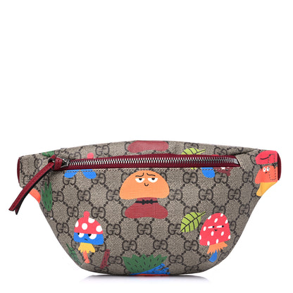 Gucci Soft GG Supreme Monogram Dancing Woodland Childrens Belt Bag Beige Ebony Multicolor 1 of 10