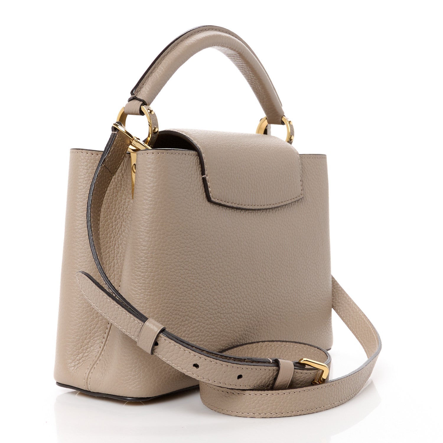 Louis Vuitton Taurillon Capucines BB Galet 3 of 10