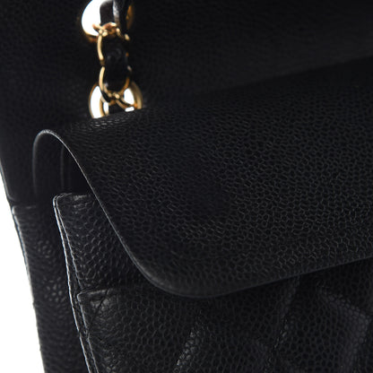 Chanel Caviar Quilted Medium Double Flap Black 10 of 11