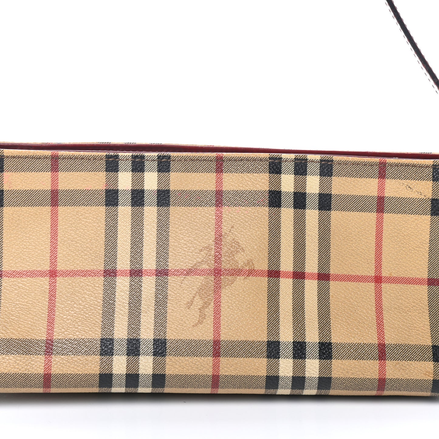 Haymarket Check Shoulder Bag Military Red