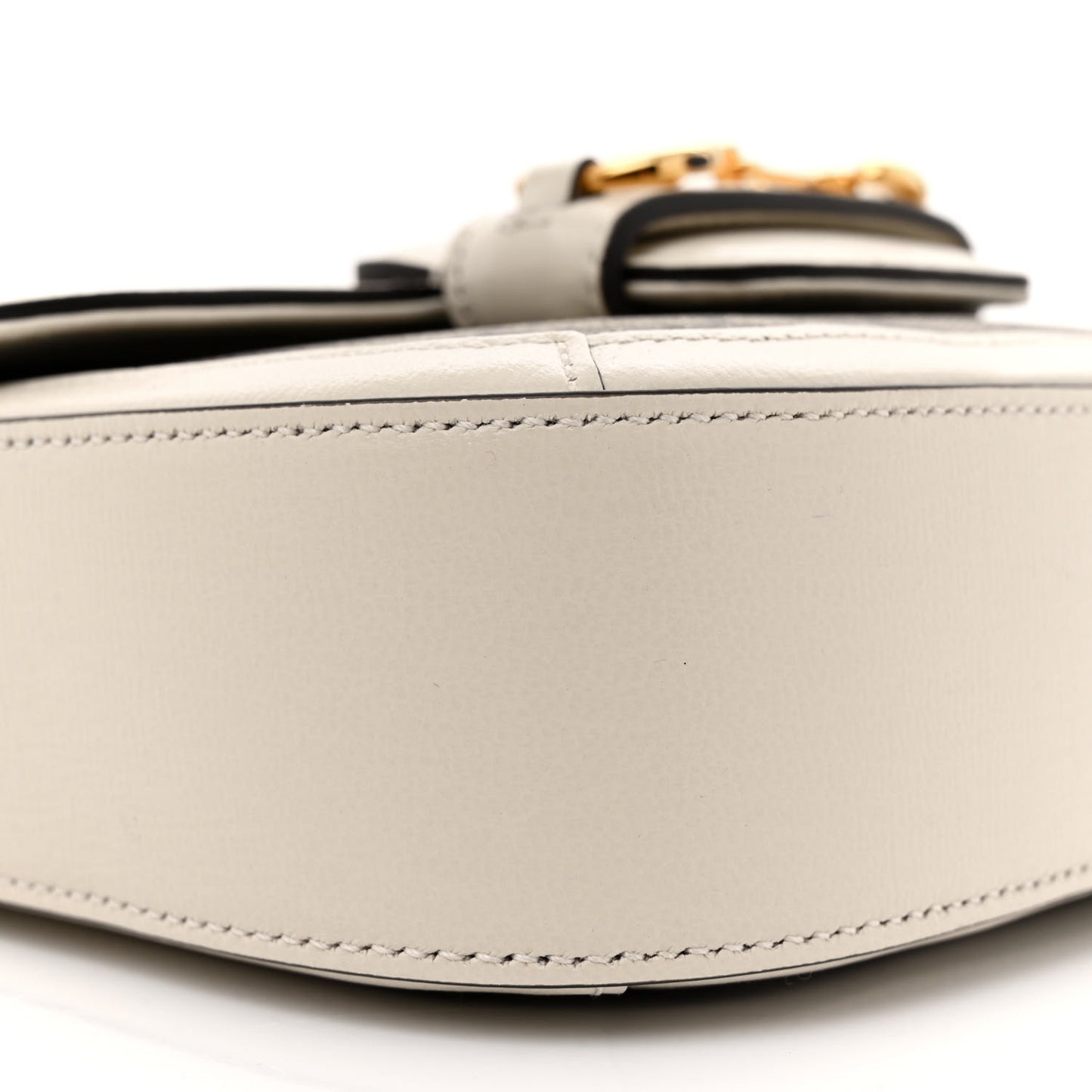 GG Supreme Monogram Web Mini Horsebit 1955 Shoulder Bag Beige Mystic White