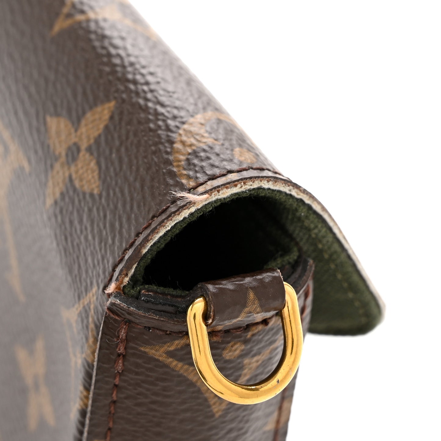 Monogram Felicie Strap & Go Kaki