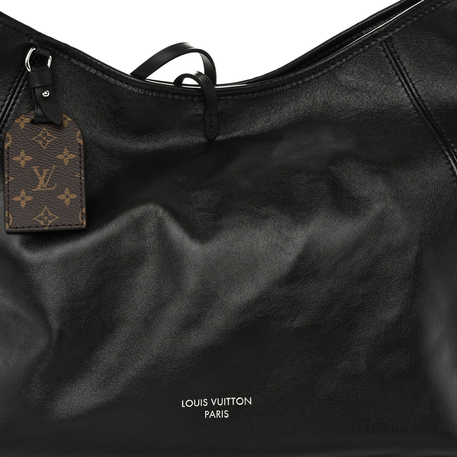 Louis Vuitton Lambskin CarryAll Vibe MM Black 8 of 10