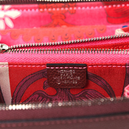 Hermes Epsom Silk'In Compact Wallet Rouge H 6 of 8