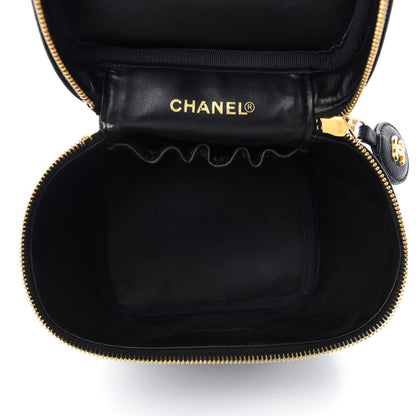 Chanel Caviar Cosmetic Vanity Bag Black 5 of 8