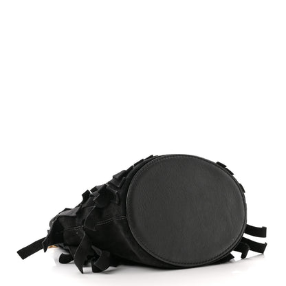 Burberry Suede Fringe Mini Bucket Bag Black 4 of 9