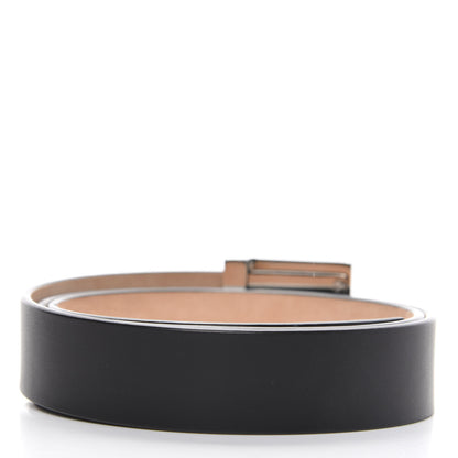 Louis Vuitton Calfskin Ceinture LV Stamped Belt 90 36 Black 2 of 6