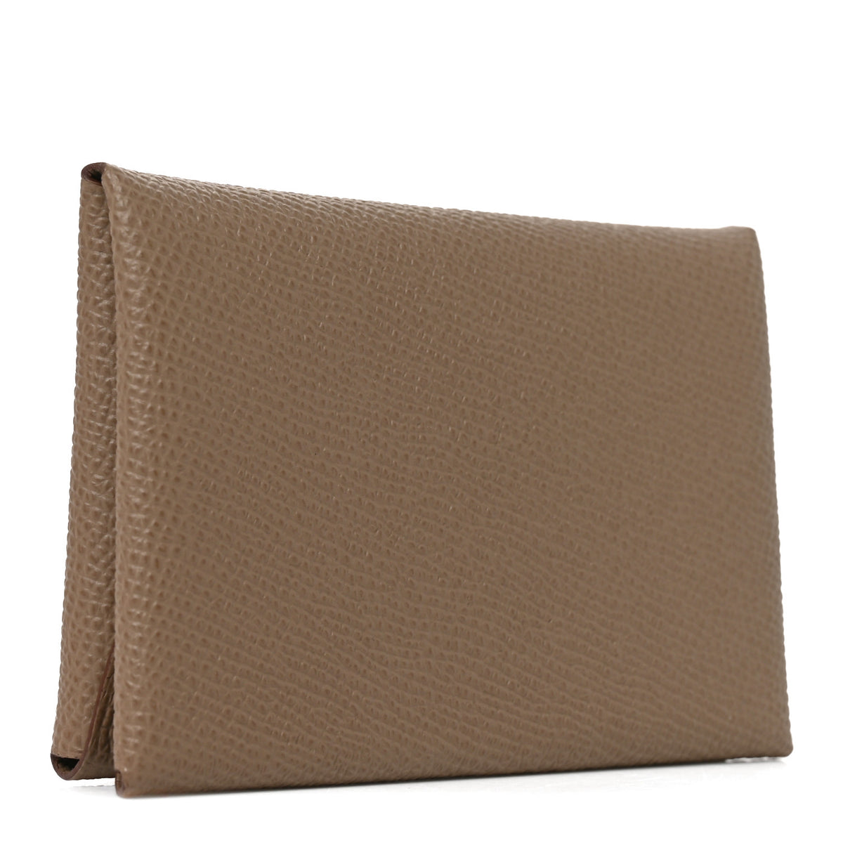 Hermes Epsom Calvi Duo Card Case Etoupe 3 of 8