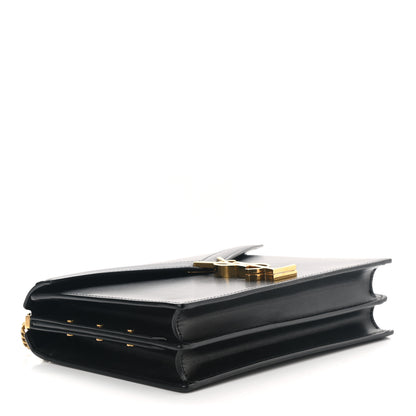 Saint Laurent Smooth Calfskin Monogram Cassandra Clasp Bag Black 4 of 10