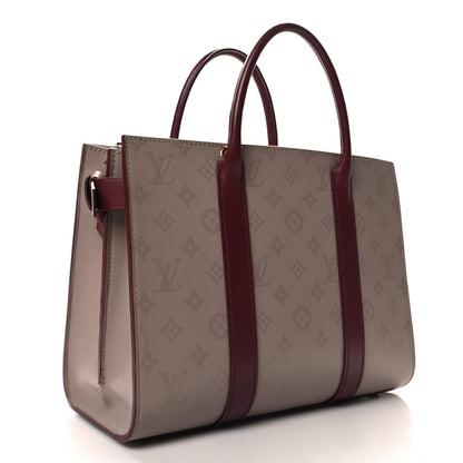 Louis Vuitton Monogram Cuir Plume Very Tote MM Mastic Raisin 3 of 10