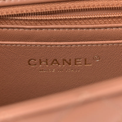 Chanel Lambskin Quilted Mini Rectangular Flap Brown 6 of 11