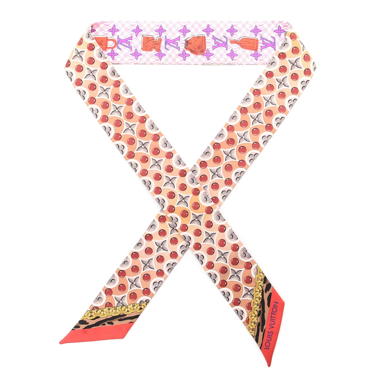 Silk Monogram Bubblegram BB Bandeau Beige