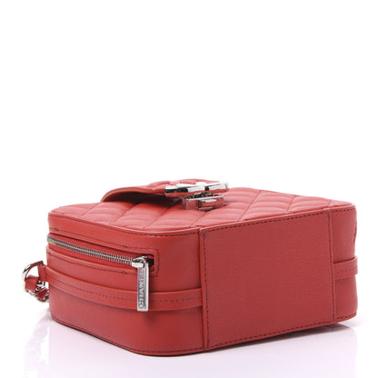 Chanel Lambskin Quilted Mini CC Box Camera Bag Red 3 of 10