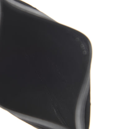 Saint Laurent Grain De Poudre Matelasse Chevron Monogram Credit Card Case Black 5 of 10