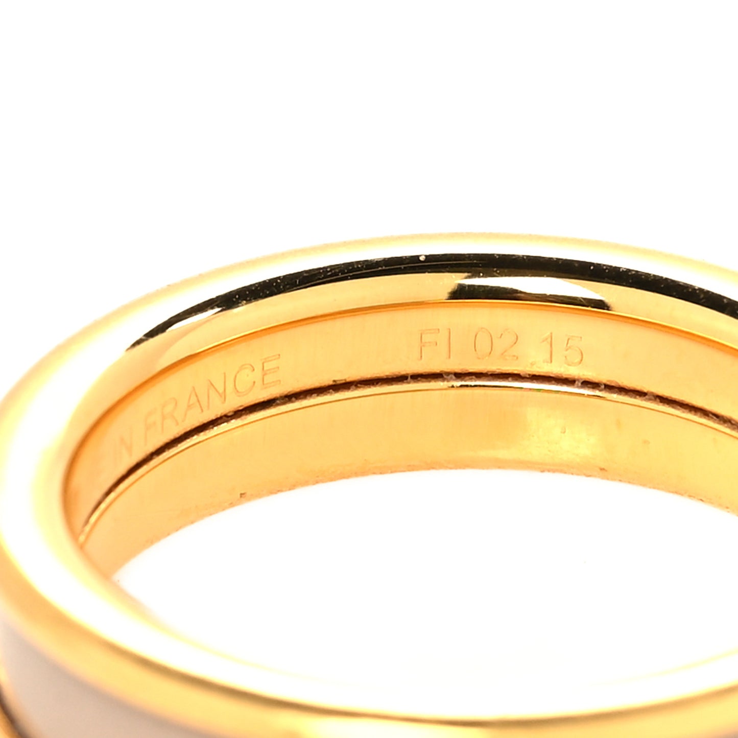 Enamel Uni Ring 57 8 Marron Glace