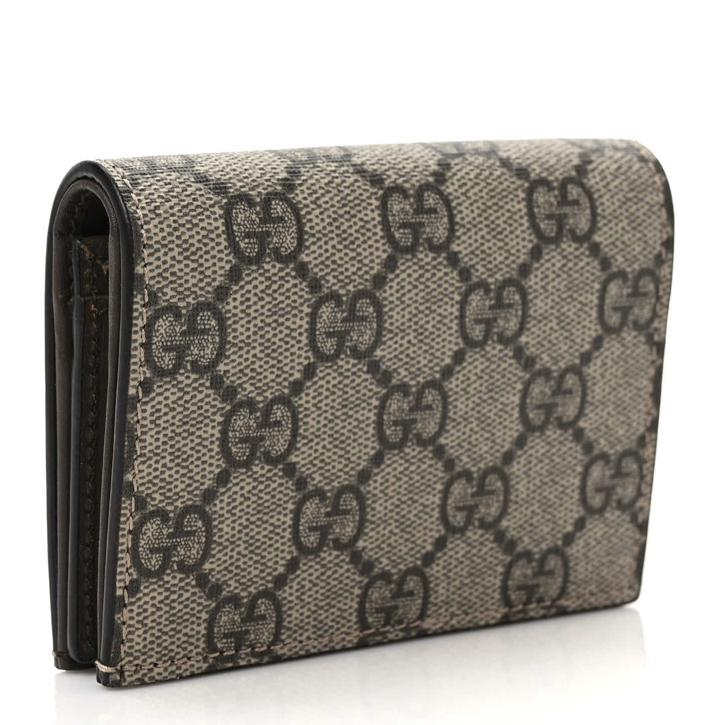GG Supreme Monogram Card Case Beige