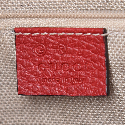 Gucci Monogram Bree Zippered Tote Beige Red 6 of 14