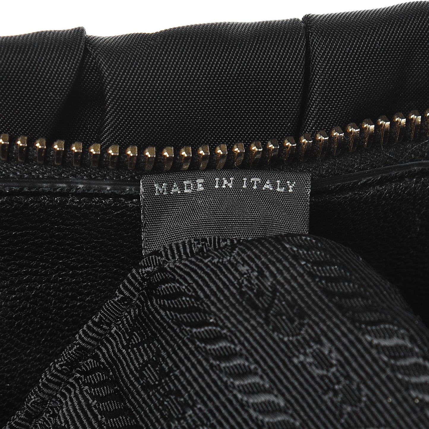 Tessuto Nylon Gaufre Shopping Satchel Black