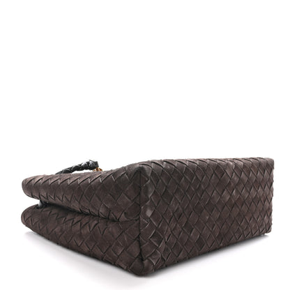 Bottega Veneta Suede Intrecciato Medium Andiamo Shoulder Bag Fondant 4 of 9