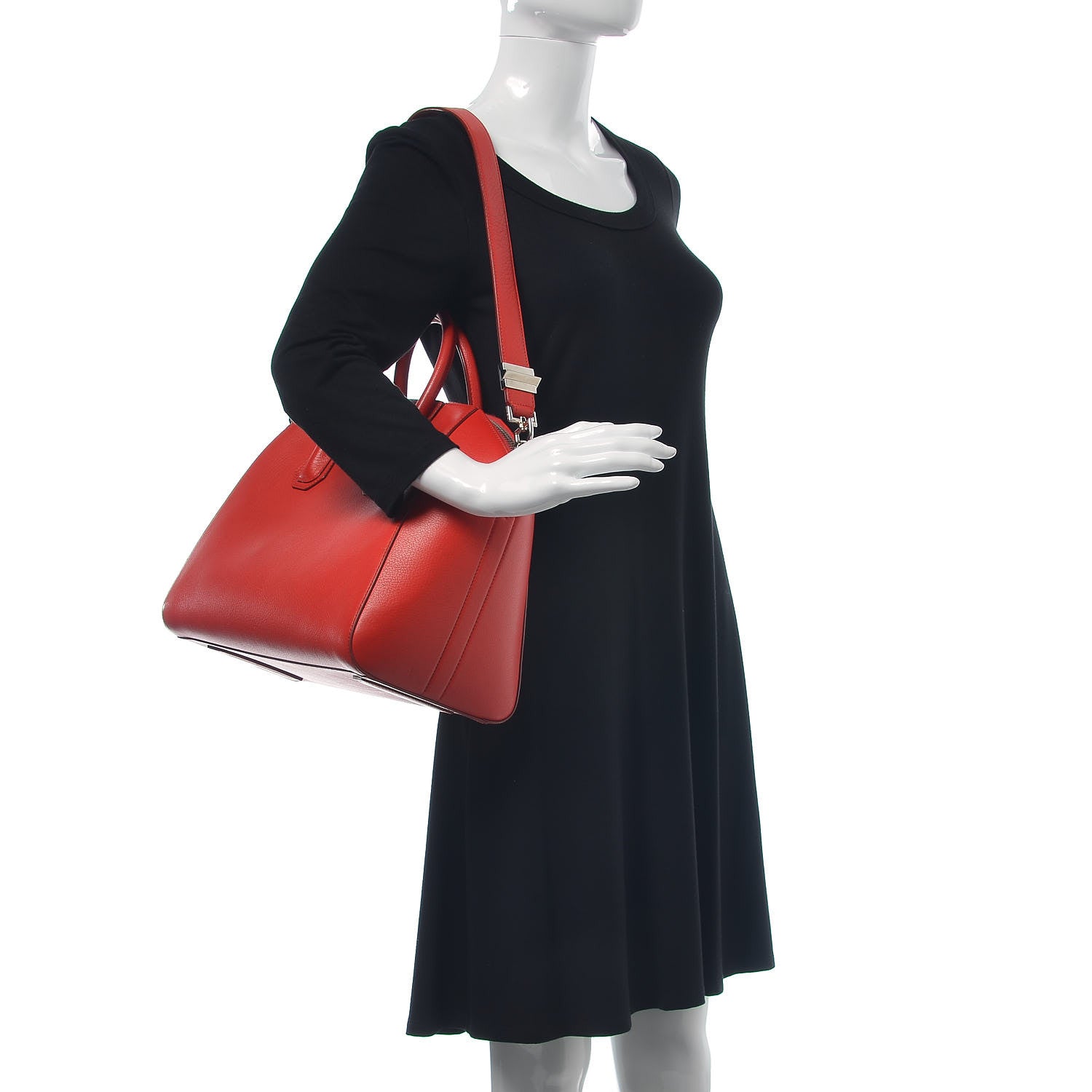 Givenchy Sugar Goatskin Medium Antigona Red 2 of 9