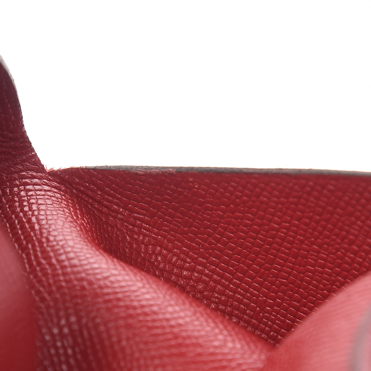 Epsom Calvi Card Case Rouge Casaque