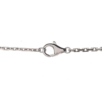 Cartier 18K White Gold 3 Diamonds LOVE Pendant Necklace 6 of 7
