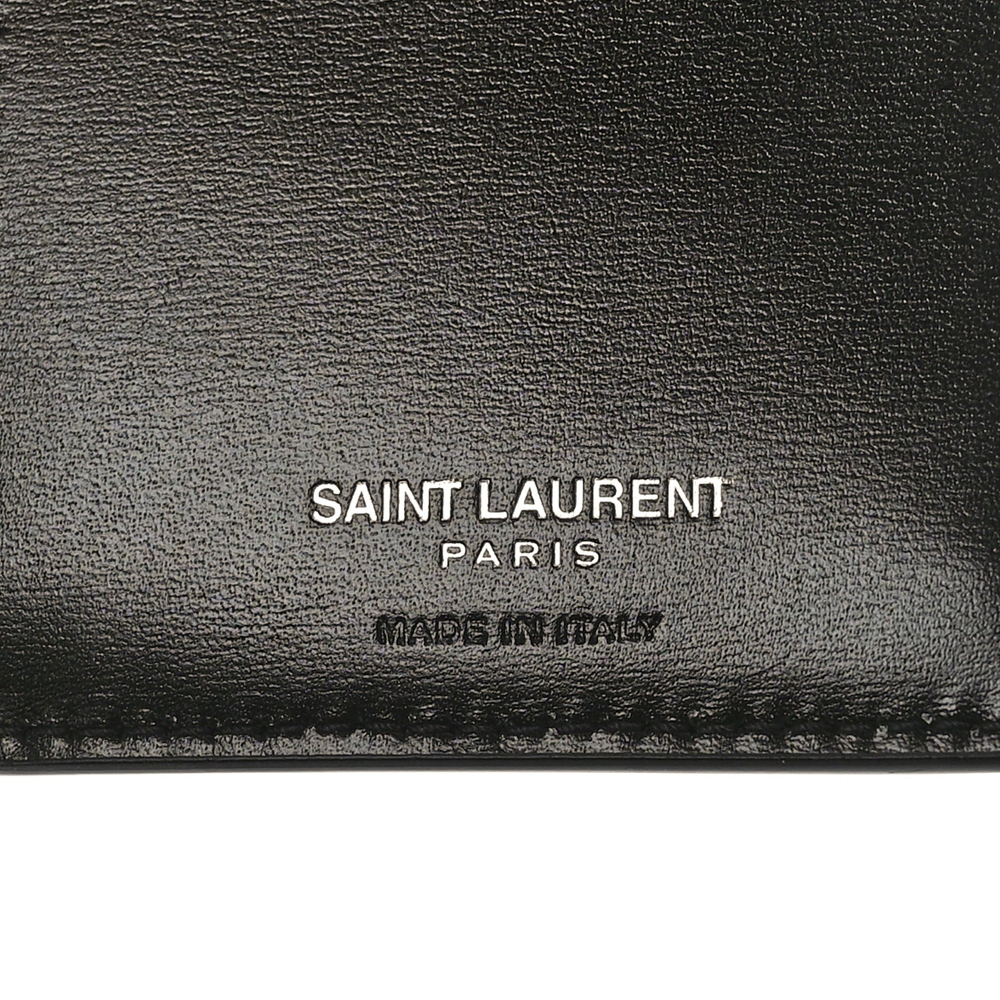 Smooth Calfskin Cassandre Credit Card Wallet Black