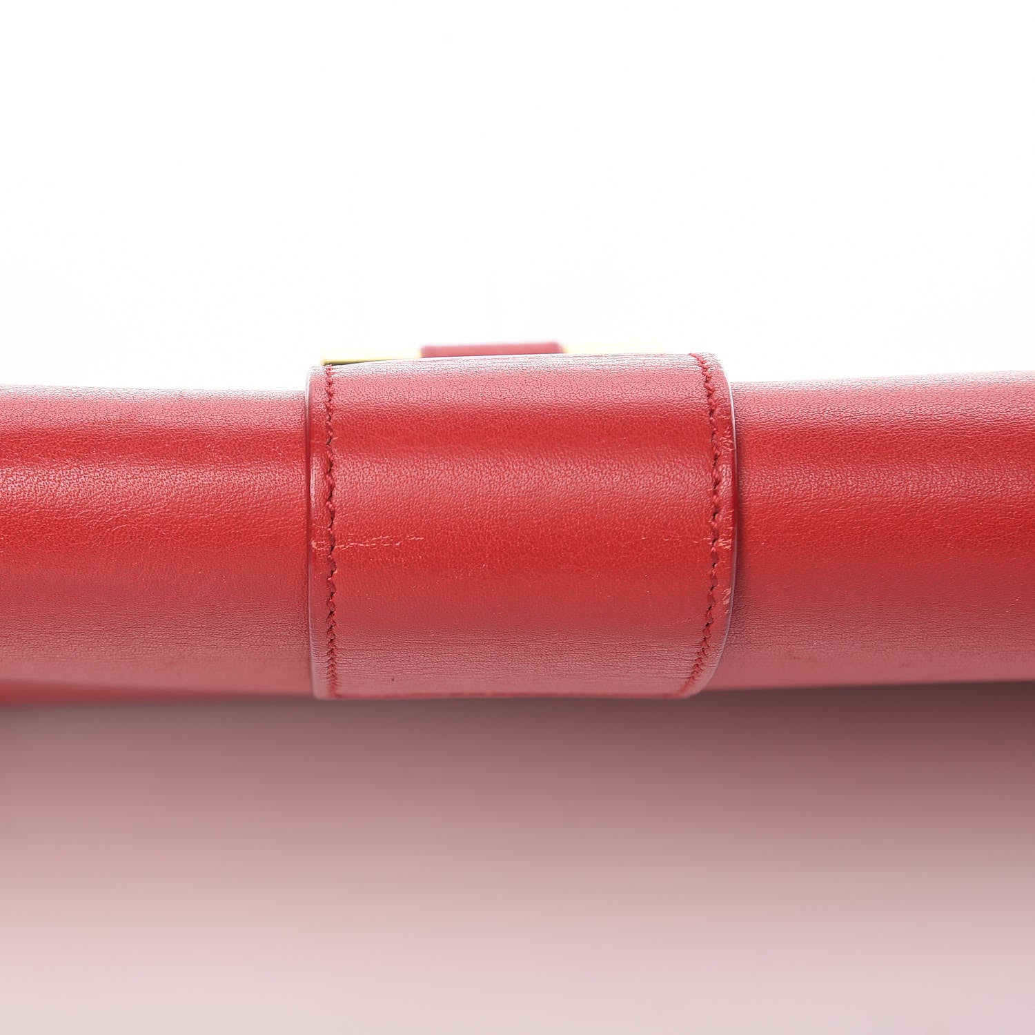 Saint Laurent Calfskin Classic Y Ligne Clutch Red 17 of 17