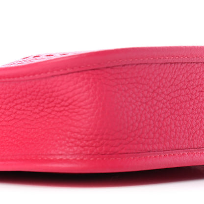 Hermes Taurillon Clemence Flipperball Sangle Evelyne TPM Framboise 7 of 8