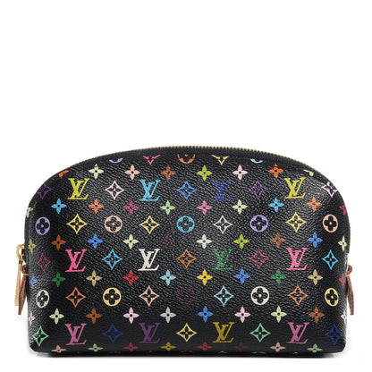 Louis Vuitton Monogram Multicolor Cosmetic Pouch Black Grenade 1 of 7