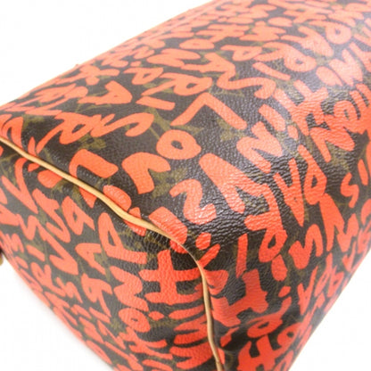 Louis Vuitton Monogram Graffiti Speedy 30 Orange 5 of 9