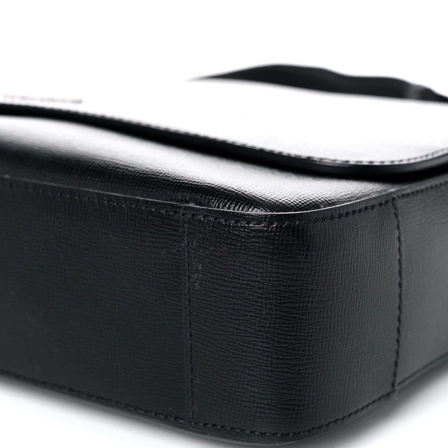 Burberry Grainy Calfskin Messenger Bag Black 10 of 12