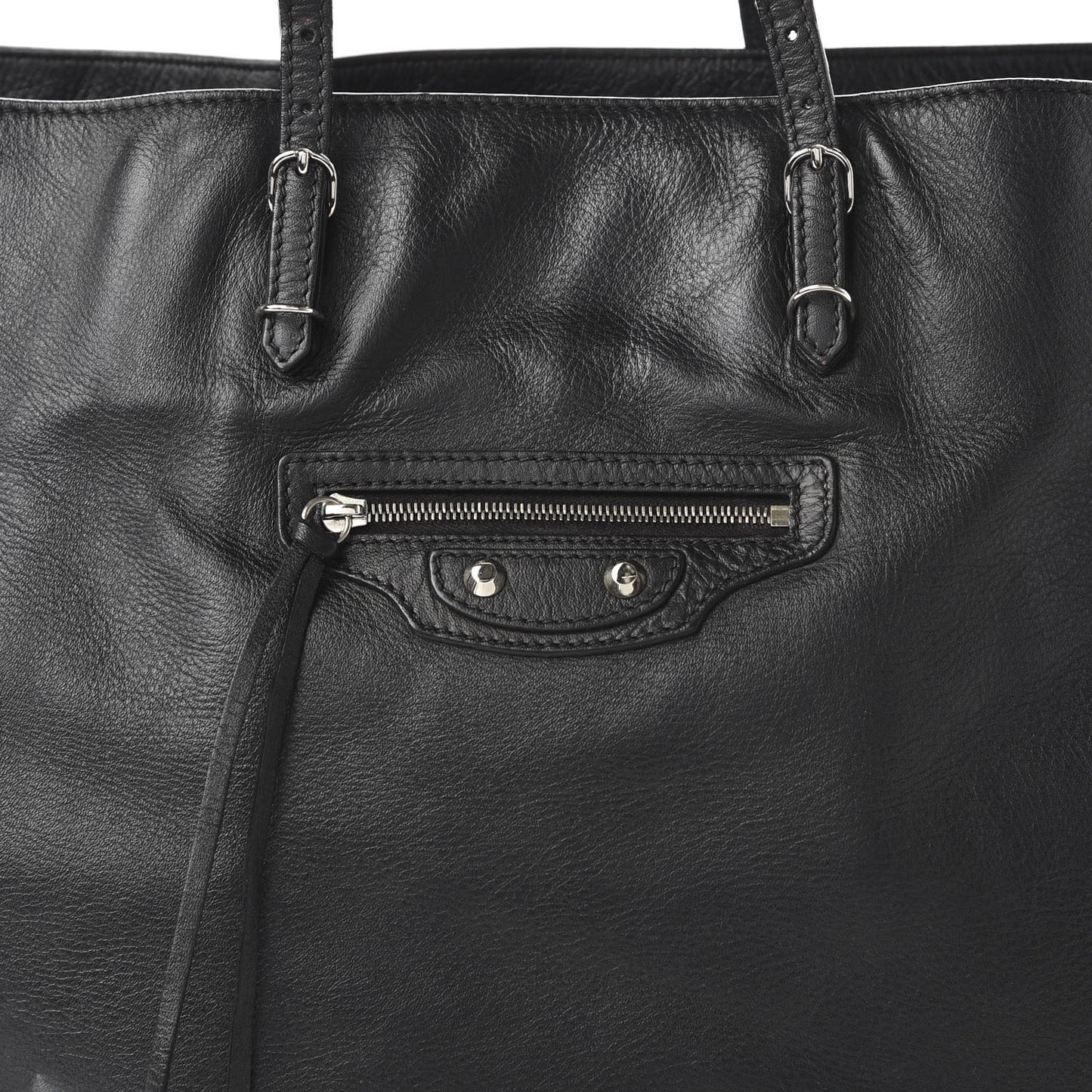 Supple Calfskin Papier A4 Tote Black