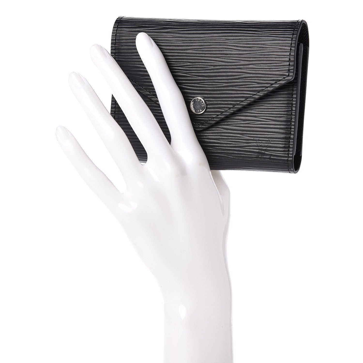 Louis Vuitton Epi Victorine Wallet Black 2 of 6