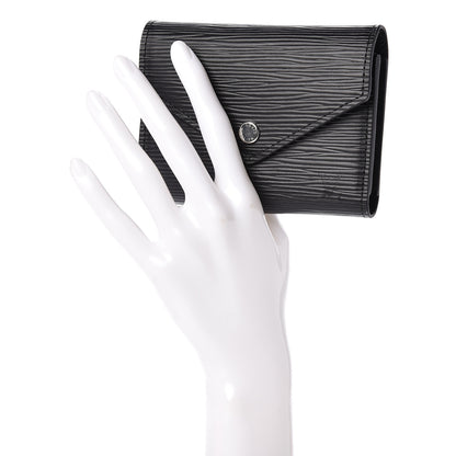 Louis Vuitton Epi Victorine Wallet Black 2 of 6