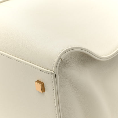 Saint Laurent Calfskin Commuter Duffle White 12 of 16