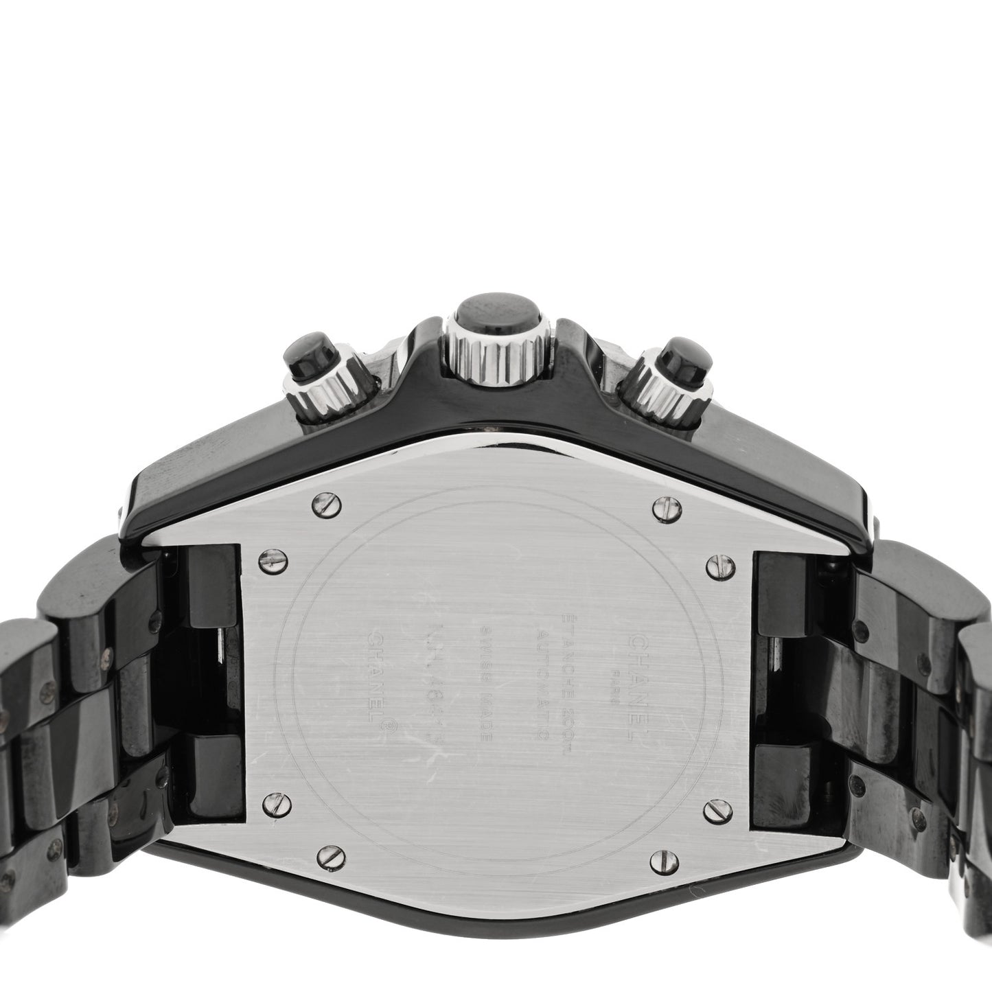 Stainless Steel Ceramic 41mm J12 Chronograph Automatic Watch Black