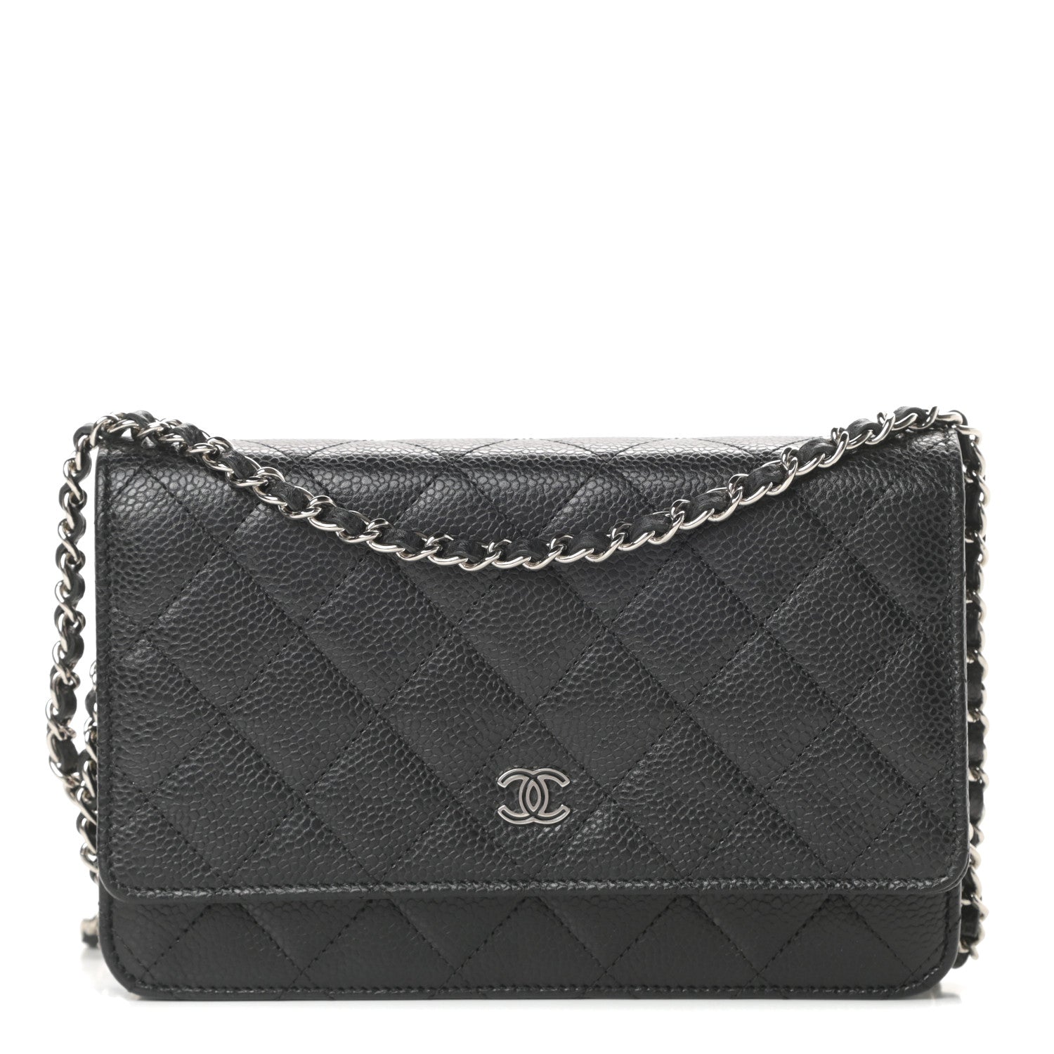 Chanel Caviar Quilted Wallet On Chain WOC Black 1 of 13