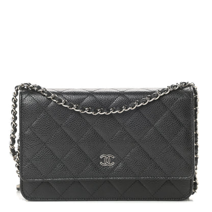 Chanel Caviar Quilted Wallet On Chain WOC Black 1 of 13