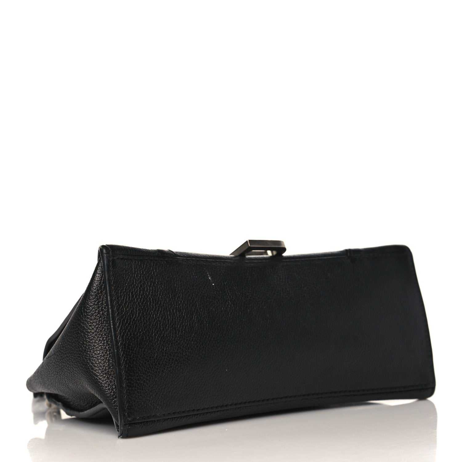 Balenciaga Grained Calfskin Small Hourglass Top Handle Bag Black 4 of 12