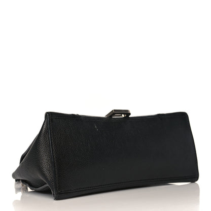 Balenciaga Grained Calfskin Small Hourglass Top Handle Bag Black 4 of 12