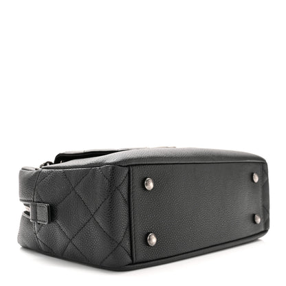 Chanel Caviar Lambskin Quilted Coco Break Camera Case Black 4 of 10