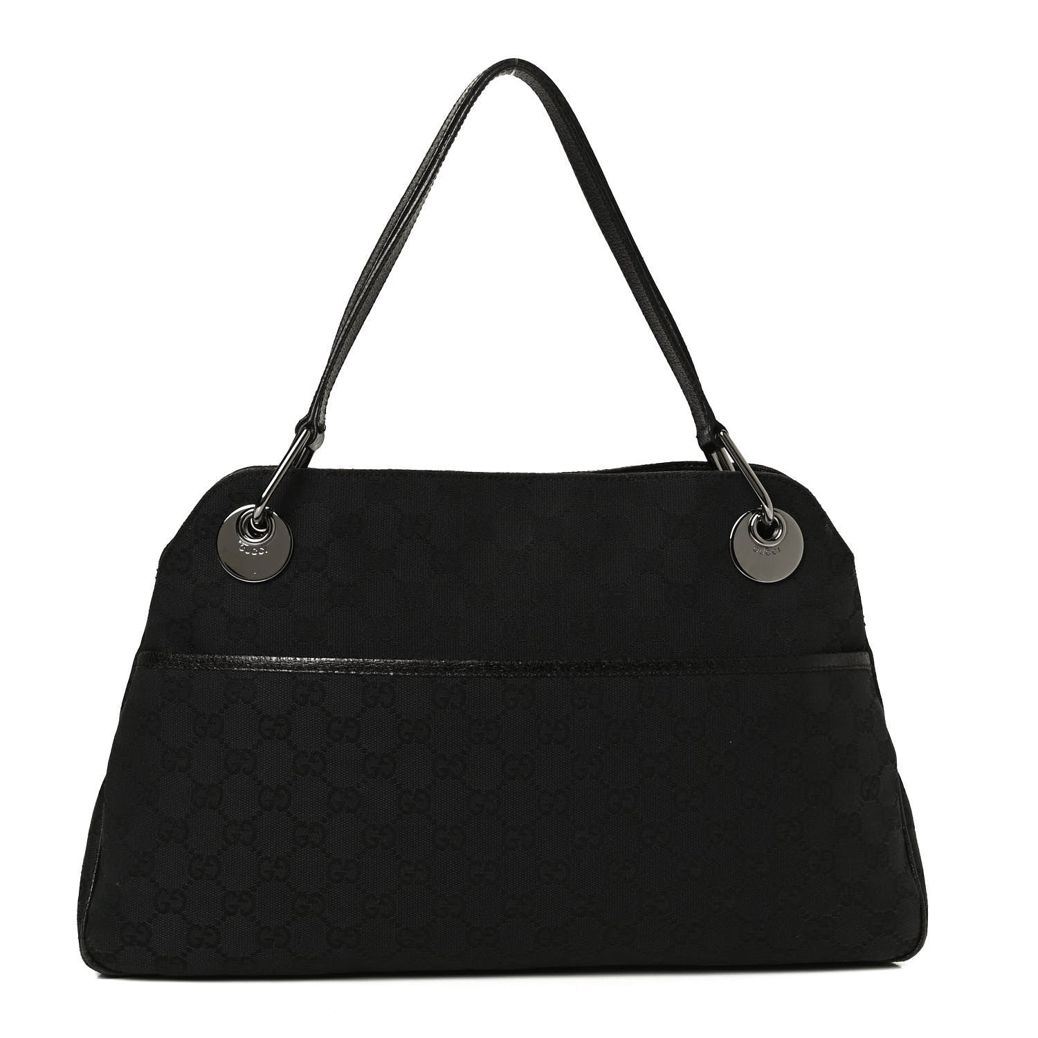 Gucci Monogram Medium Eclipse Shoulder Bag Black 1 of 13