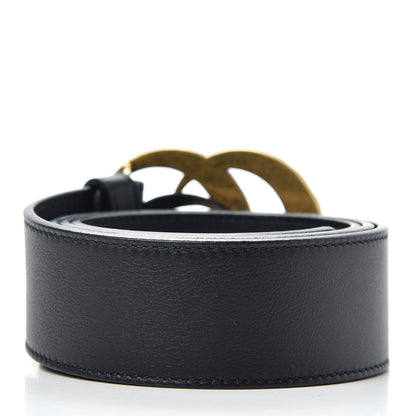Gucci Moon Calfskin Pearl Double G 40mm Belt 90 36 Black Cream 2 of 6