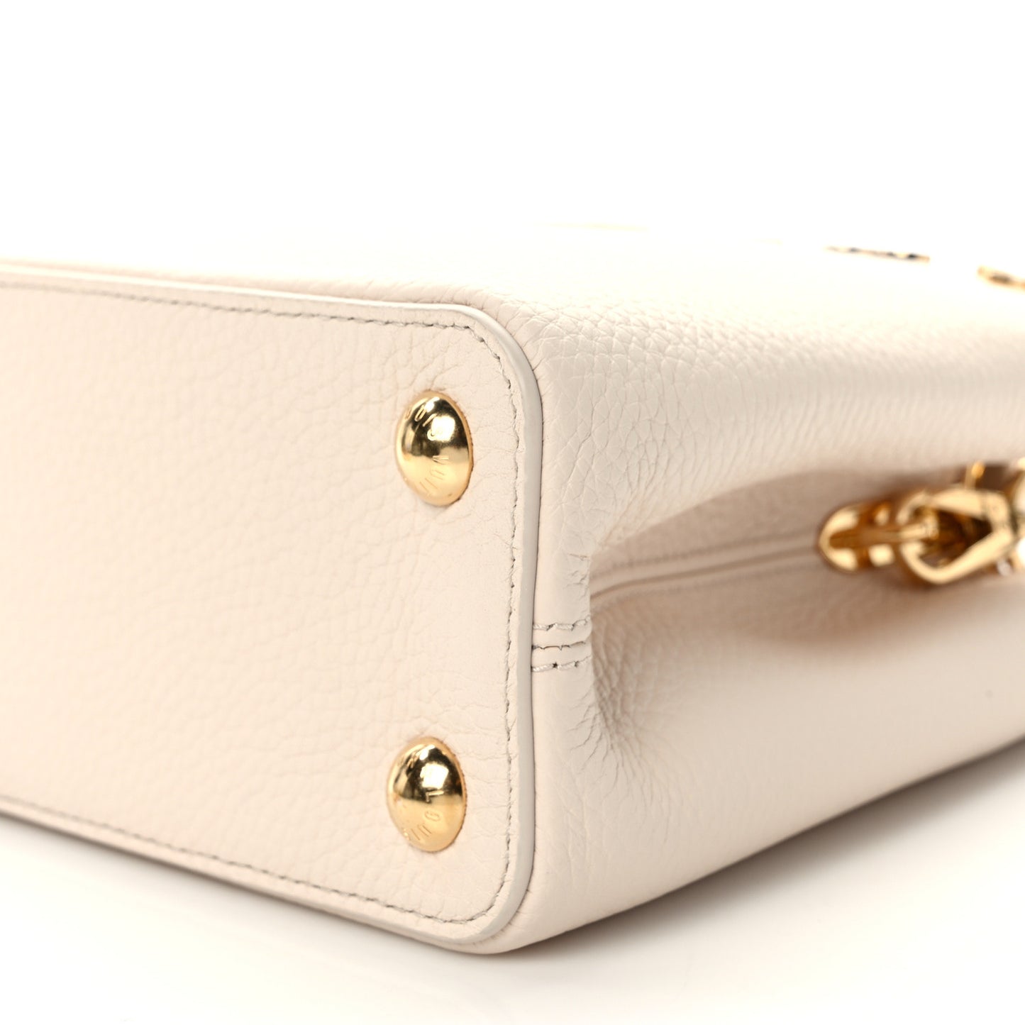 Taurillon Mother of Pearl Flowers Capucines BB Creme Nacre