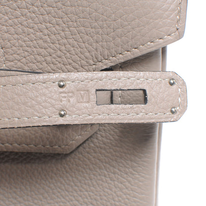 Hermes Taurillon Clemence Birkin 35 Gris Tourterelle 5 of 8