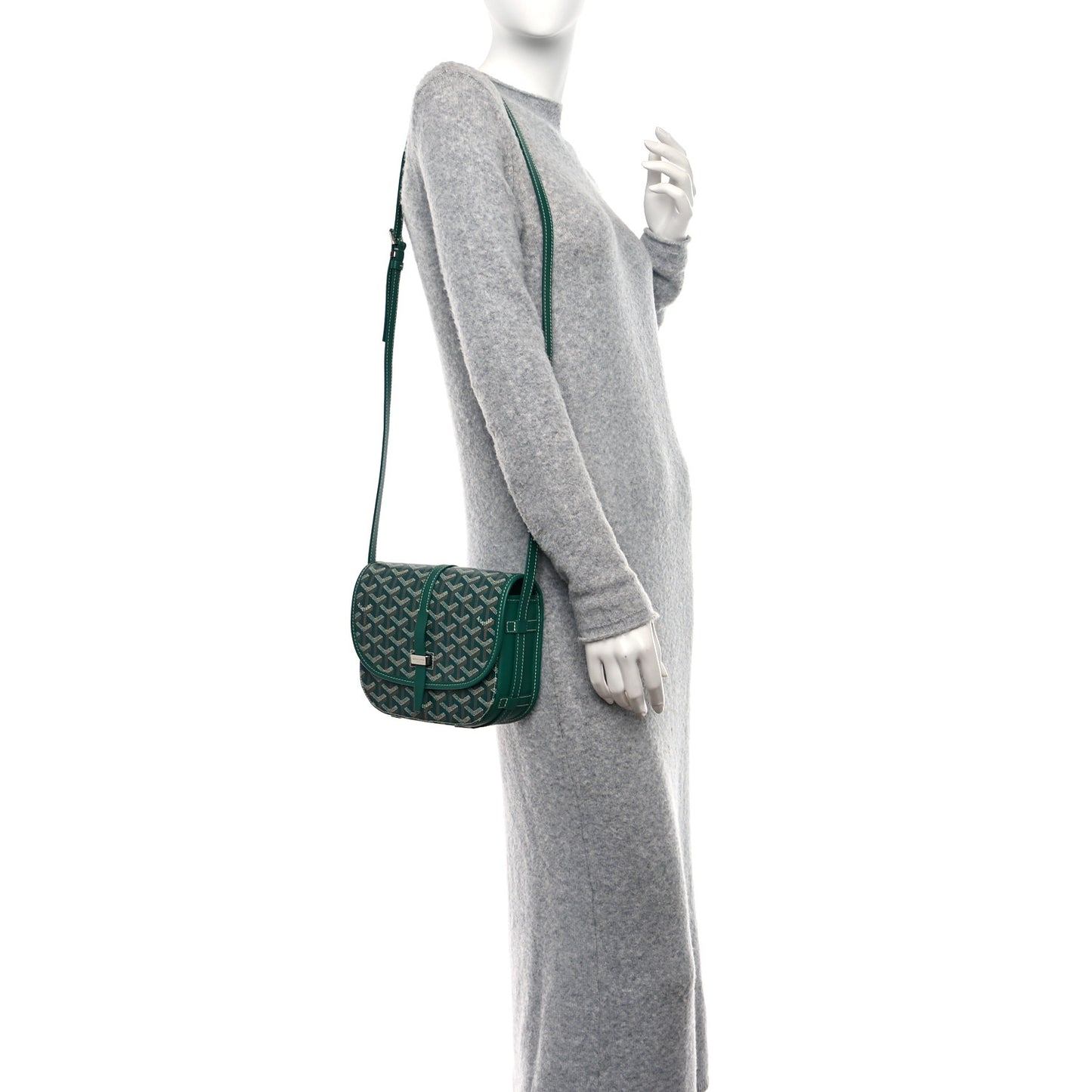 Goyardine Belvedere II PM Messenger Bag Green