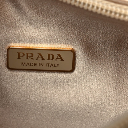 Prada Satin Crystal Mini Re-Edition 2000 Bag Platino 6 of 10