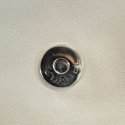 Chanel Lambskin Quilted Shoulder Flap Bag Ivory 11 of 11