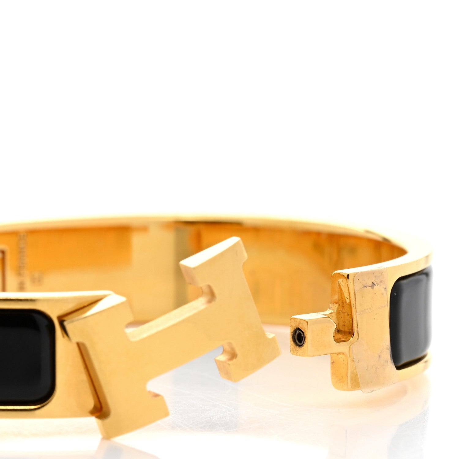 Hermes Enamel Narrow Clic Clac H Bracelet PM Black 5 of 5